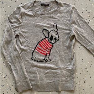 Cute Frenchie Banana Republic sweater